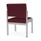 Lesro Lenox Steel Armless Guest Chair, Wine/Mulberry (Red) Seat, Wine/Mulberry Back, 22.5 W 24.5 L 32 H LS1102 - alternate 2